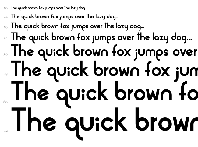 Alpaca font waterfall